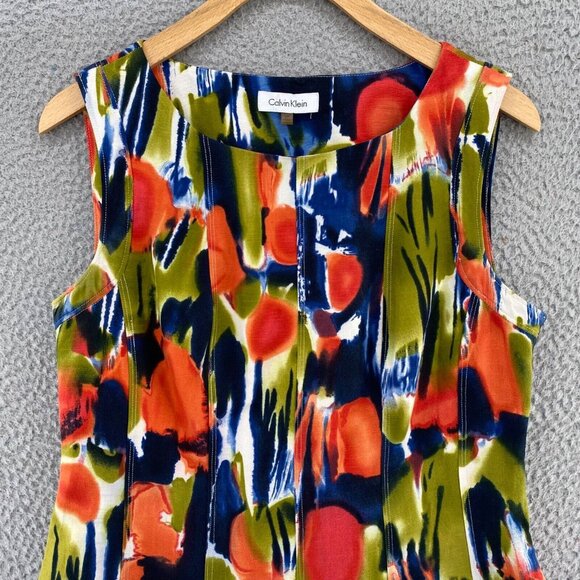 Calvin Klein Multicolor Abstract Mini Dress - Picture 2 of 10